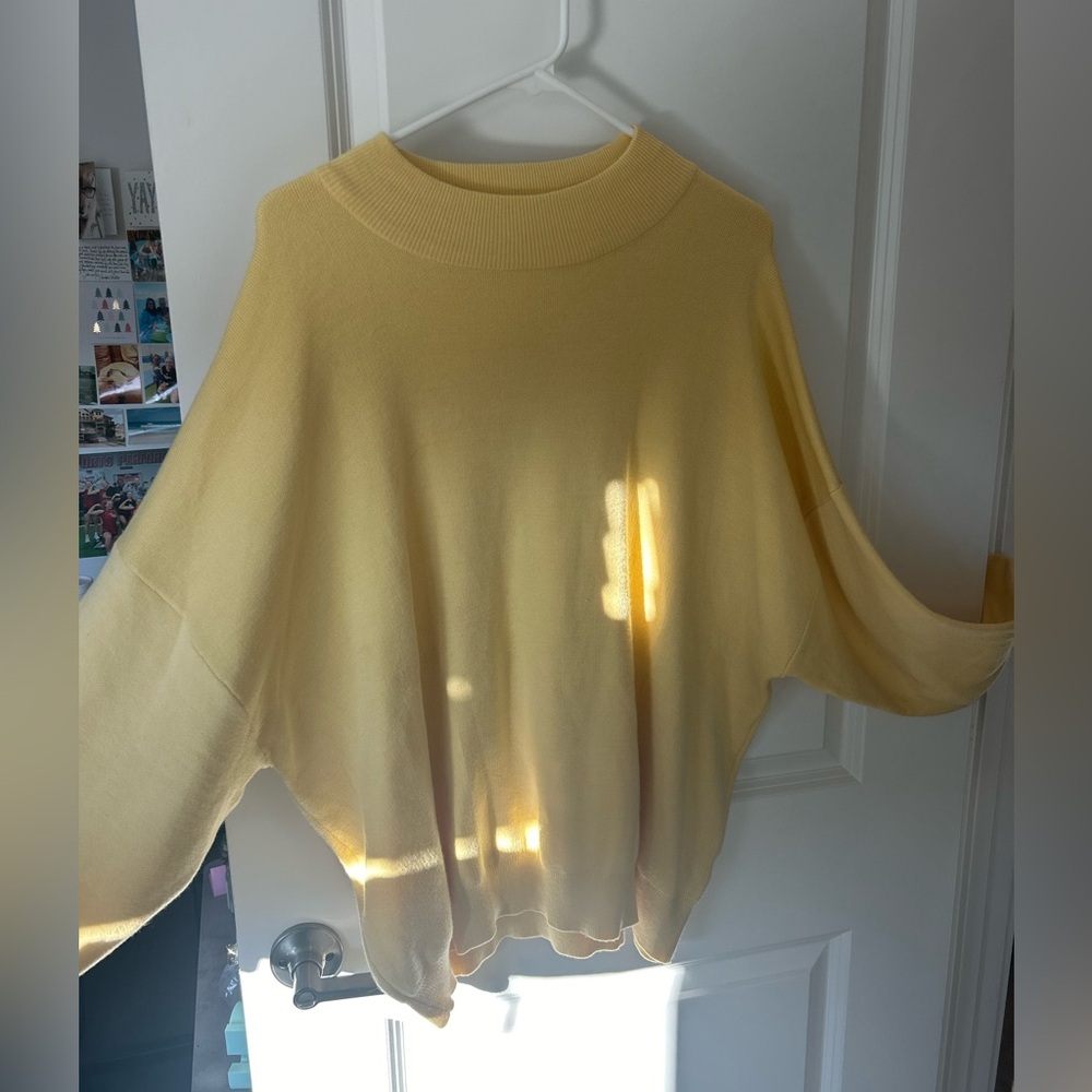 Yellow oversized sweater
